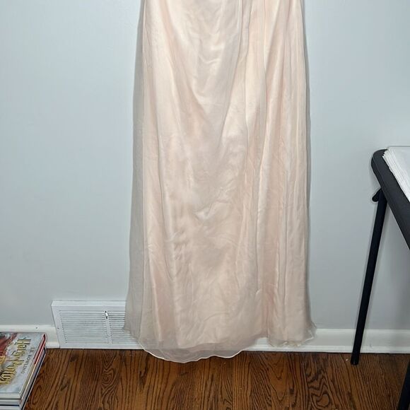 Amsale Bridesmaid Dress Light Pink Size 14 - Picture 3 of 4